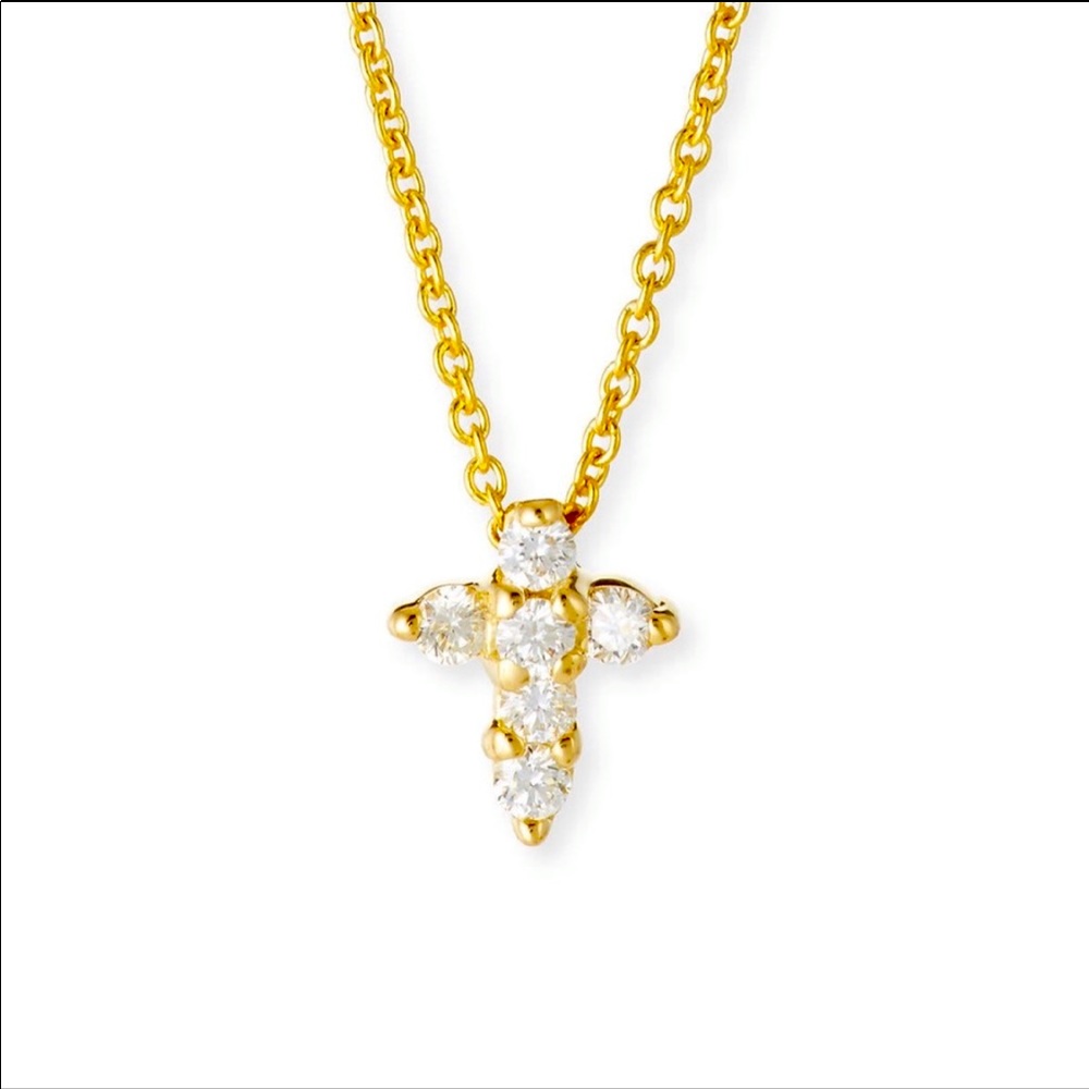 Roberto Coin 18kt gold cross necklace